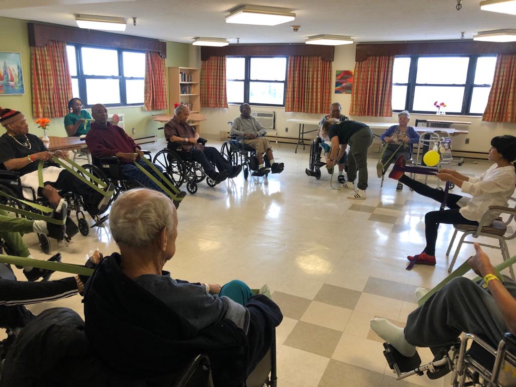 Doing Yoga At Fort Tryon