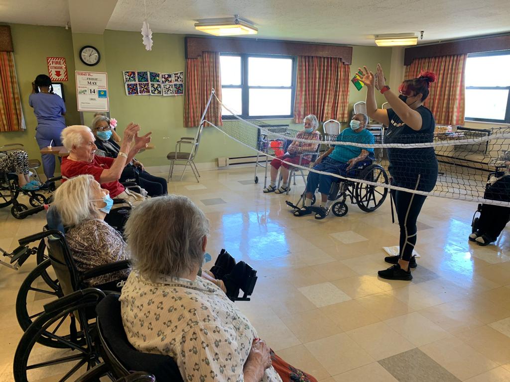 Playing Volleyball at Fort Tryon
