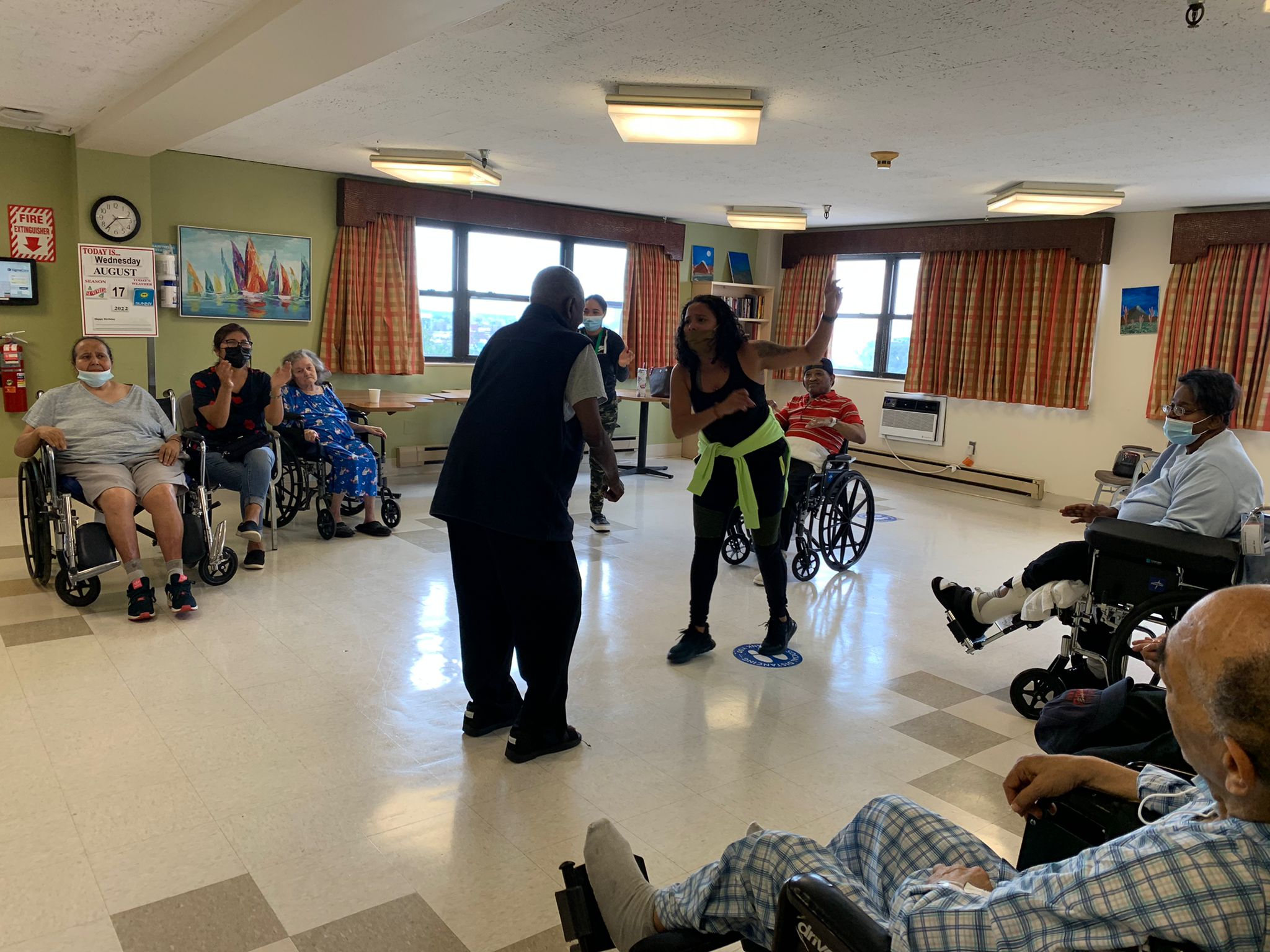 Watch the Spirited Dancing at our Zumba Session￼