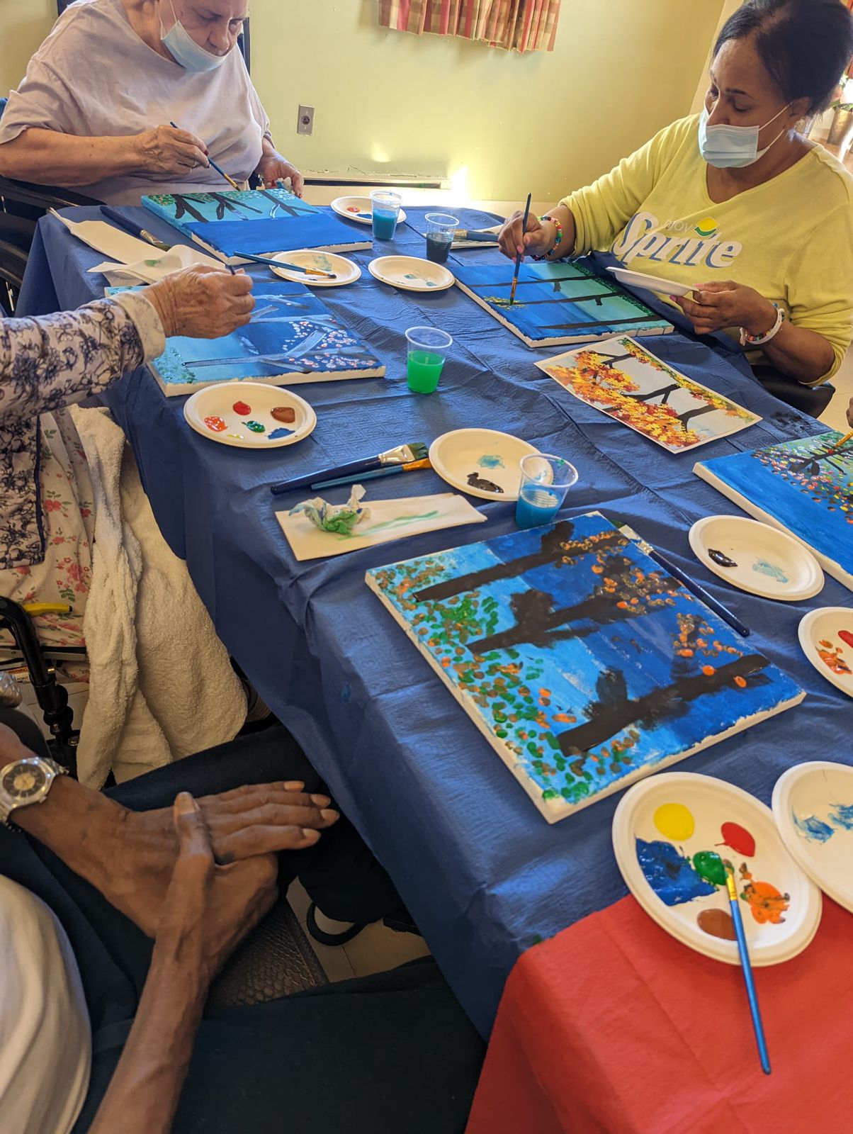 Doing Fall Art for Art Therapy